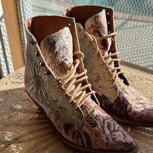 Jeffrey Campbell Multicolor Lace-Up Boots